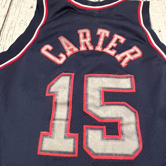 Vince Carter New Jersey Nets NBA Basketball Reebok Stitched Sports Jersey - Picture 12 of 13